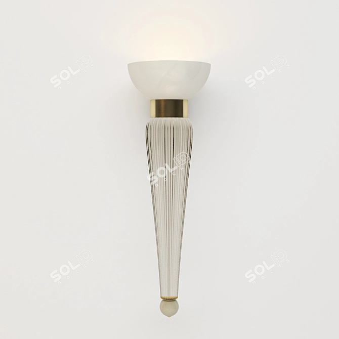 Elegant Torvik Barovier&Toso Wall Sconce 3D model image 1