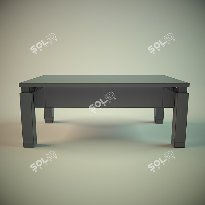 Minimalist Coffee Table: Masofis 3D model image 2