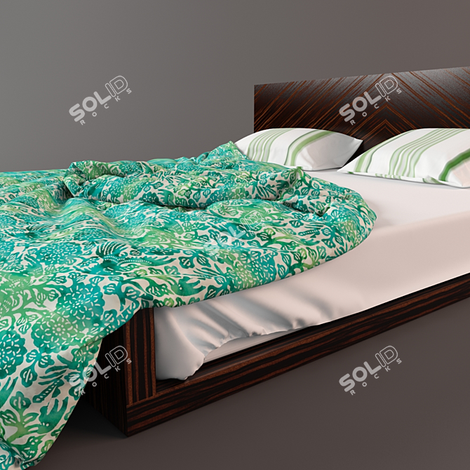 CozyDream Double Bed 3D model image 2