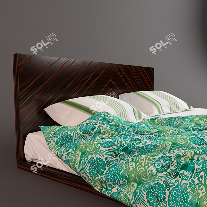 CozyDream Double Bed 3D model image 3