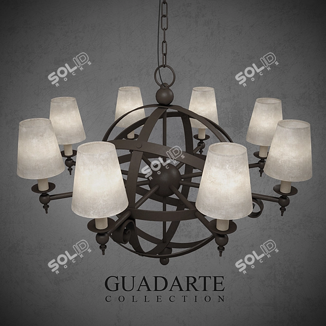 Elegant Guadarte H7047 Mirror 3D model image 1