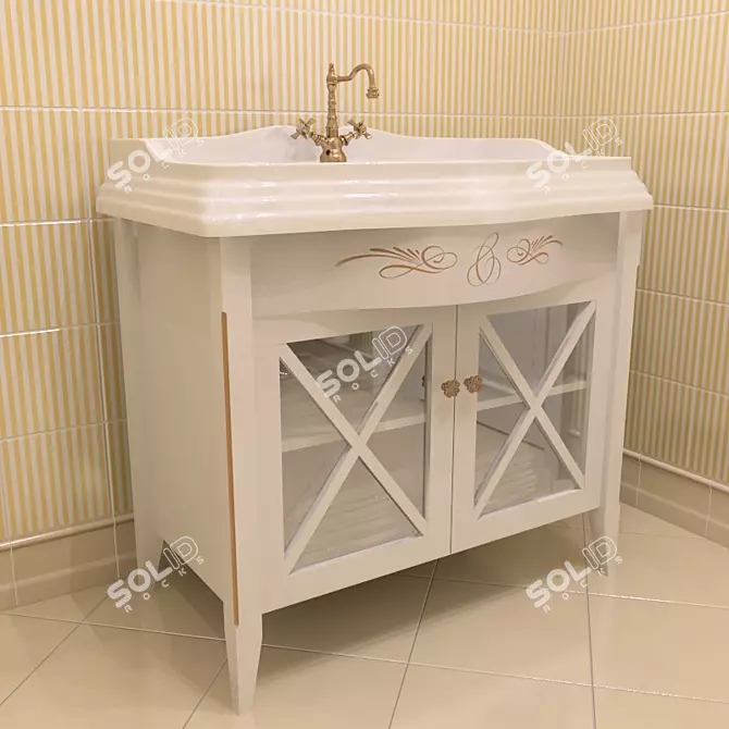 Caprigo Napoli 910X564 Bathroom Vanity 3D model image 1