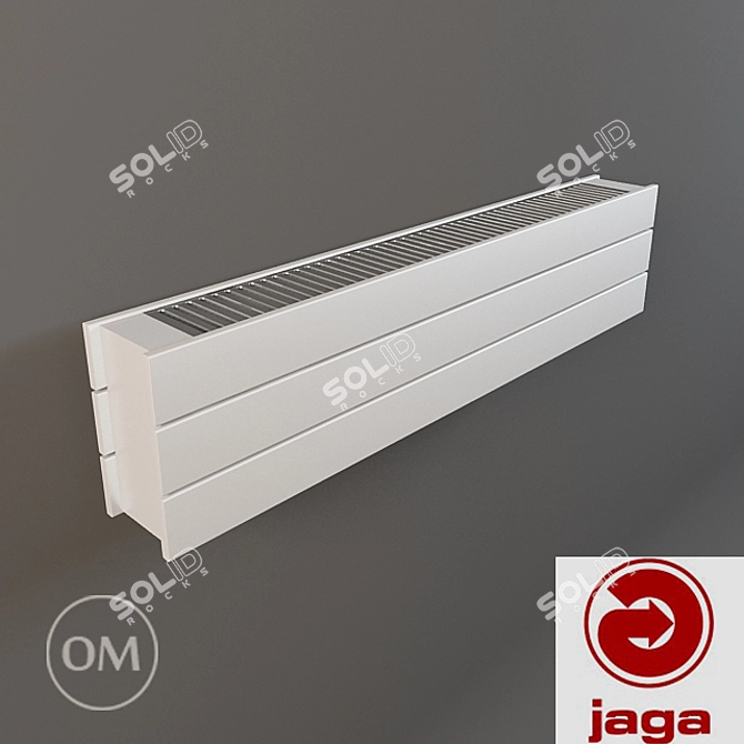 Jaga Panel Plus PPHW-22GR: Slim, Stylish, and Efficient 3D model image 1