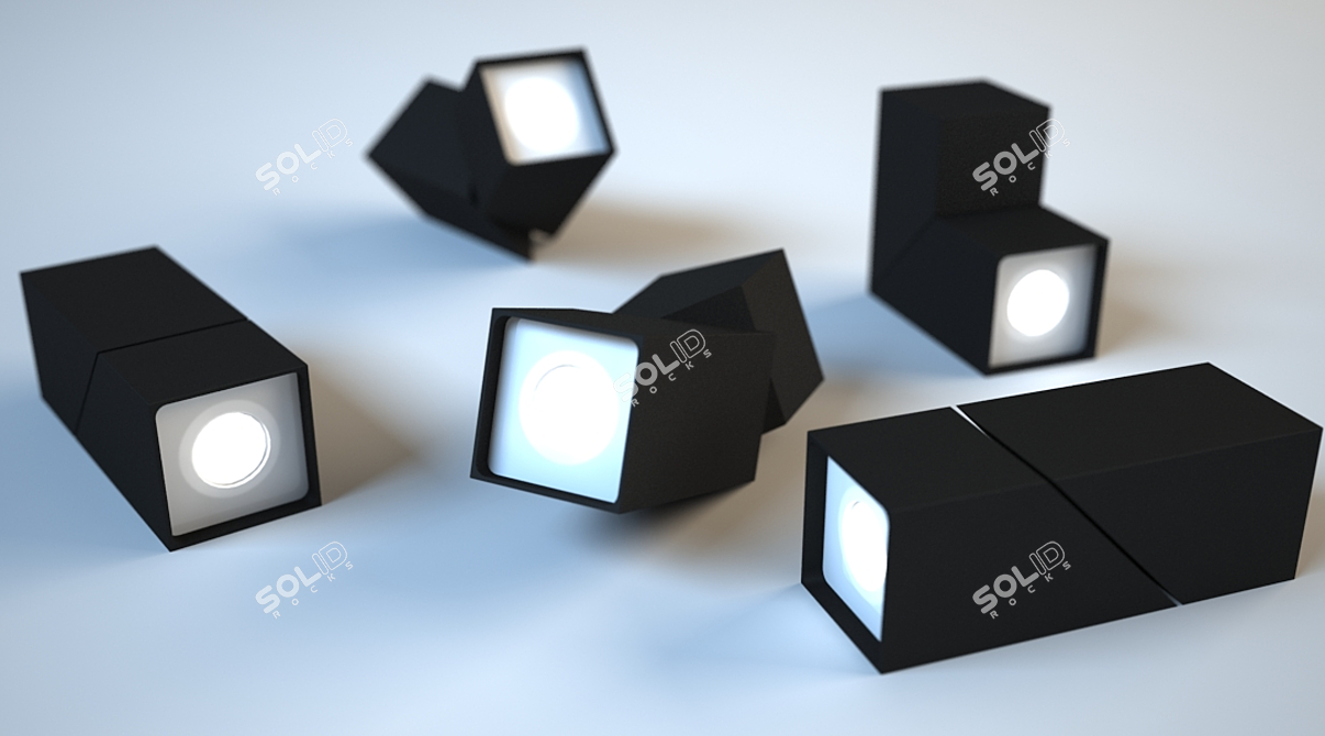 Sleek Swivel Lamps 3D model image 2