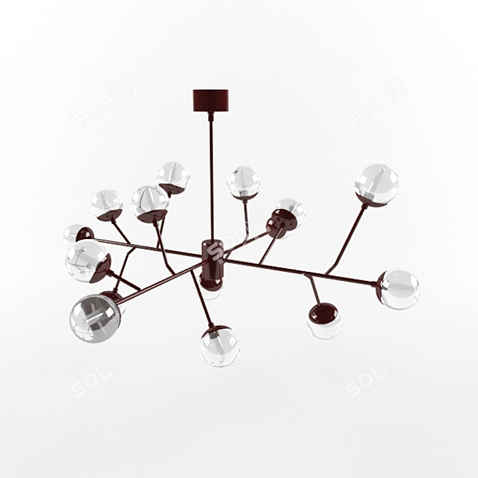 Title: Arteriors Dallas Pendant Light 3D model image 1