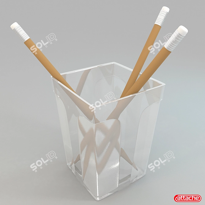 Elegant Pencil Organizer 3D model image 1