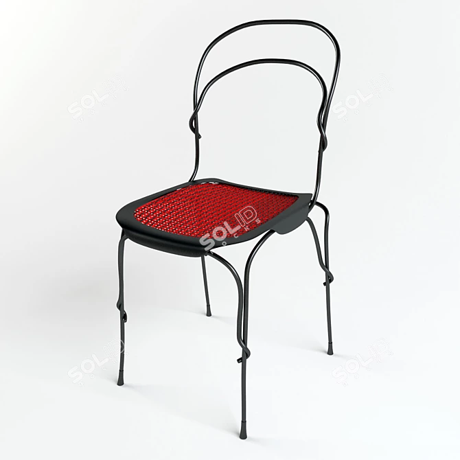 Italian-designed Vigna Chair: Modern Elegance 3D model image 1