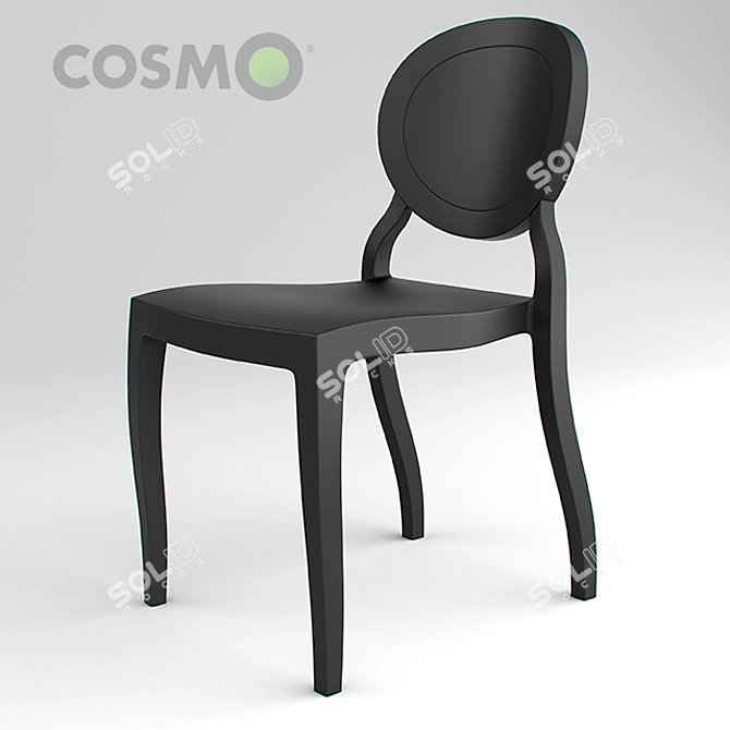 Stackable Cafe/Dining Chair 3D model image 1
