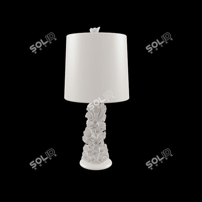 Elegant Desk Lamp 3D model image 1