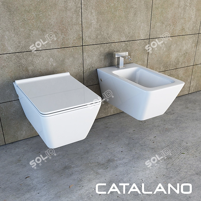 Catalano Proiezioni Toilet Bidet 3D model image 1