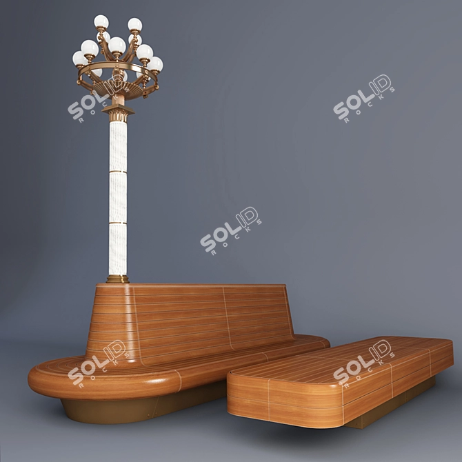  Modern Outdoor Seating Solution 3D model image 1