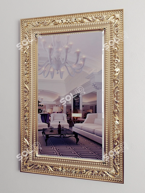 Polys Classic Mirror 3D model image 1