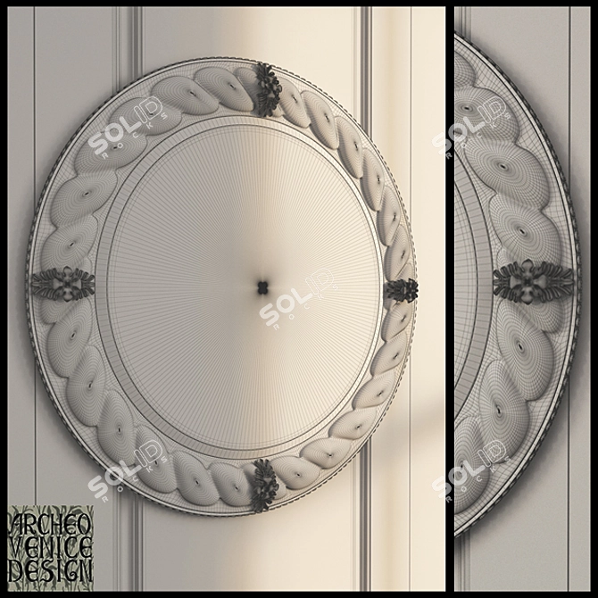 Venice Design Mirror 3D model image 3