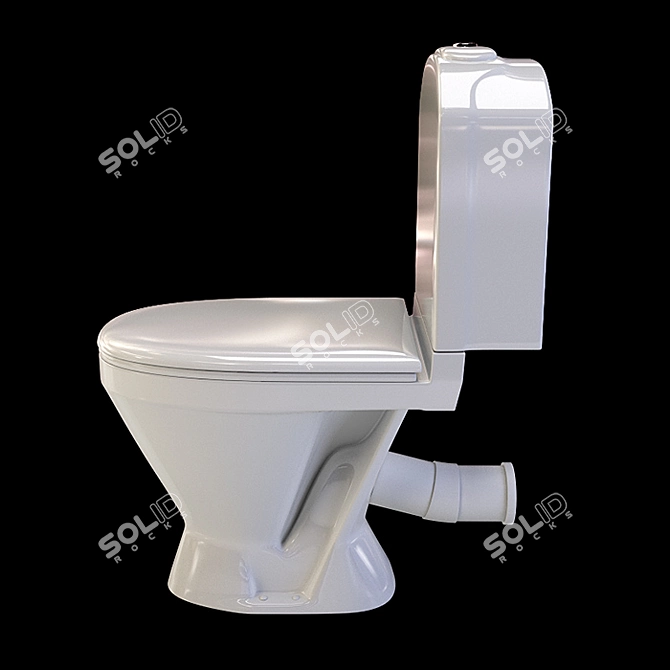 Sanita Luxe Classic Toilet Bowl 3D model image 3