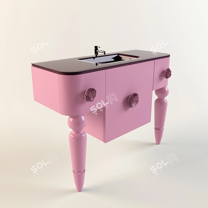 Modern Pink Wash 3D model image 1