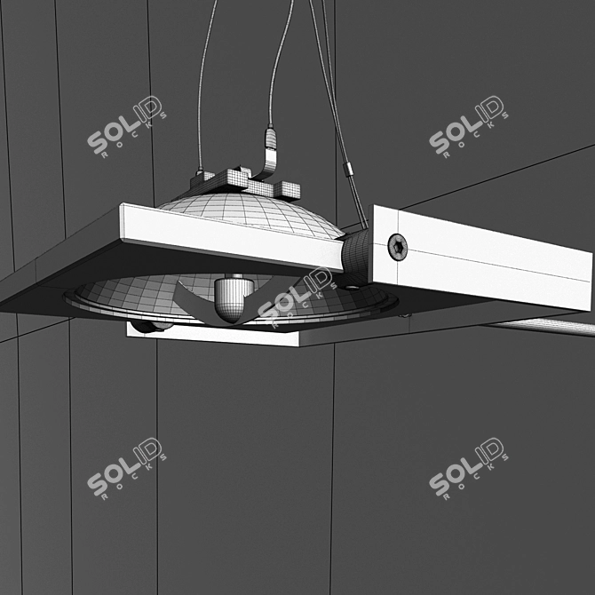 Elegant San Siro Wall Light 3D model image 2