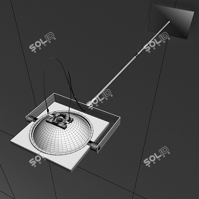 Elegant San Siro Wall Light 3D model image 3