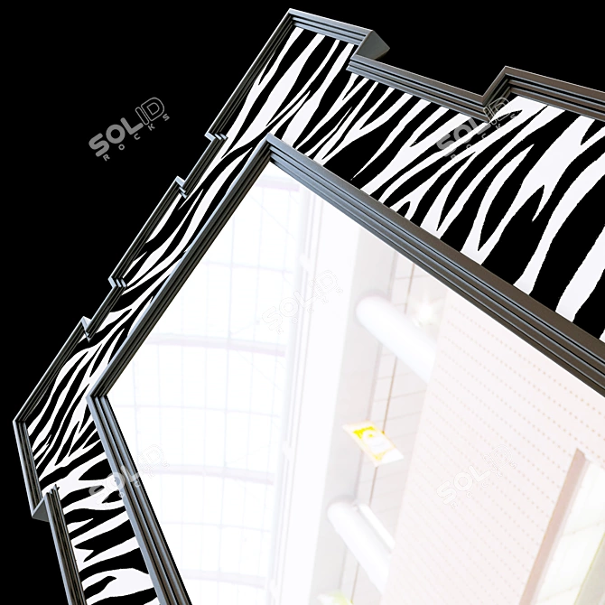 Melange Tocarra Floor Mirror - Timeless Elegance and Reflection 3D model image 2