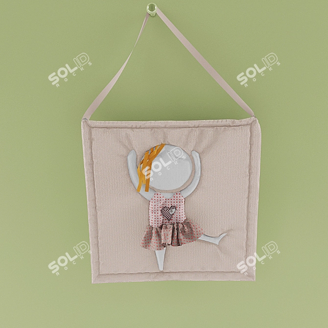 Whimsical Kids Panel 3D model image 1