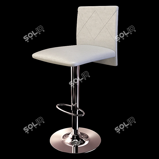 Latina SG Bar Chair: Sleek Design & Optimal Height 3D model image 2