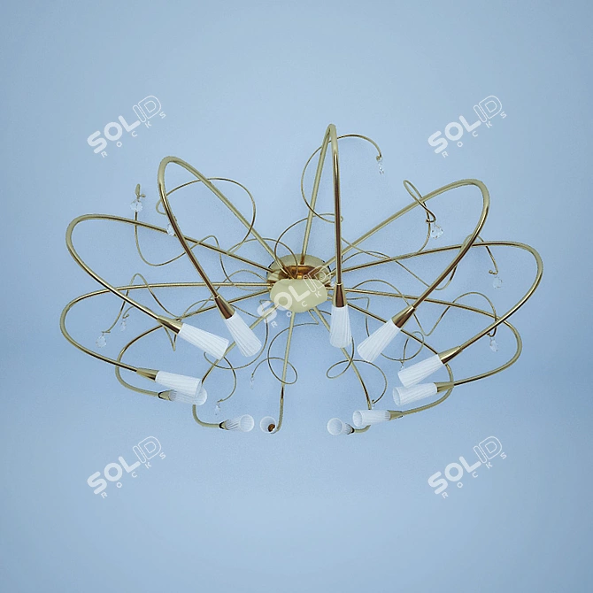 AEREO 711122: Stylish Italian Pendant Light 3D model image 1