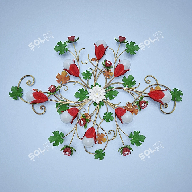 Passeri FLORISTICA Wall-Ceiling Light 3D model image 1