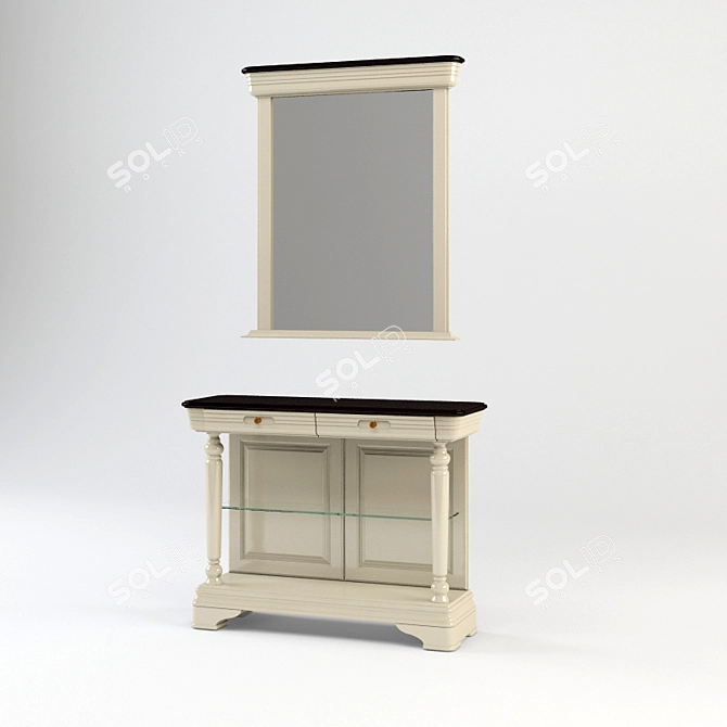 Elegant Mirror Cupboard "Vlad 3D model image 1