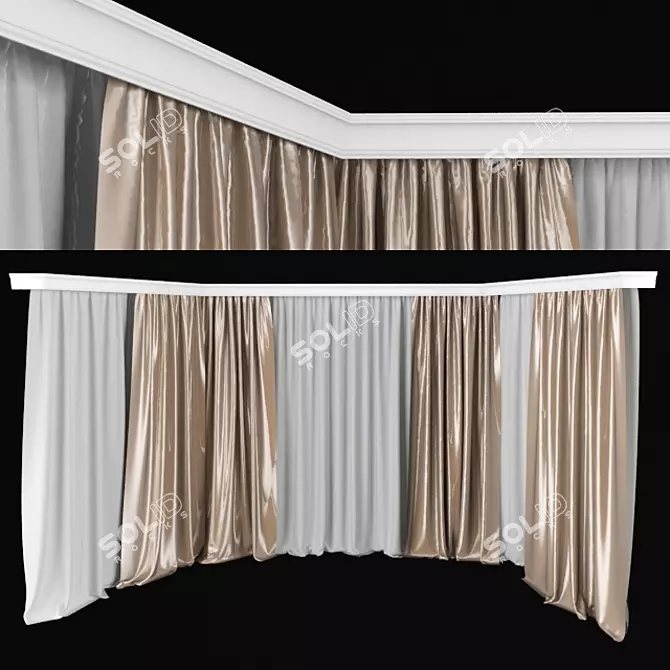 Luxurious Silk Curtains

Description (translated from Russian):
Silk curtains. The scene includes 7 different curtains. You can use them together 3D model image 1