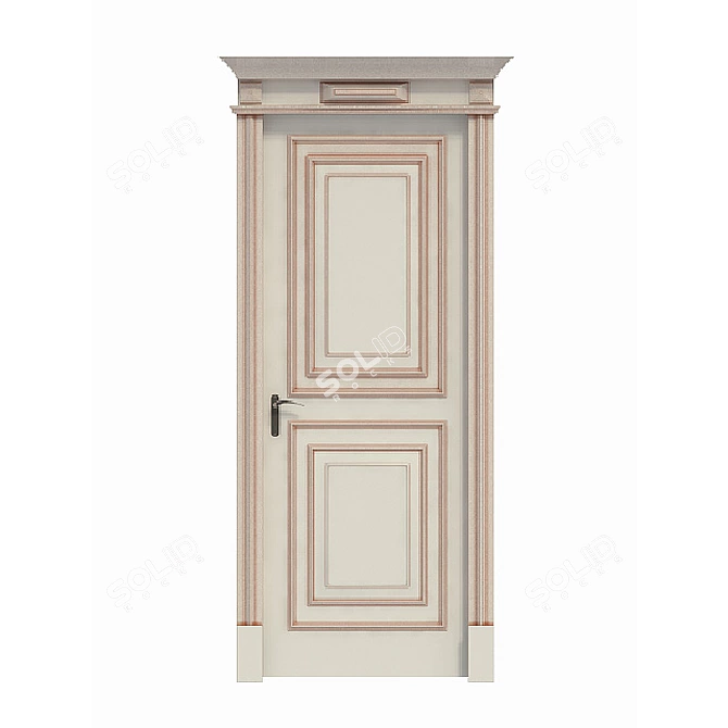 Elegant Pion Doors 3D model image 1