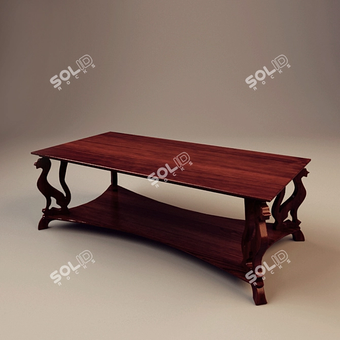 Sleek "Bagheera" Coffee Table 3D model image 1