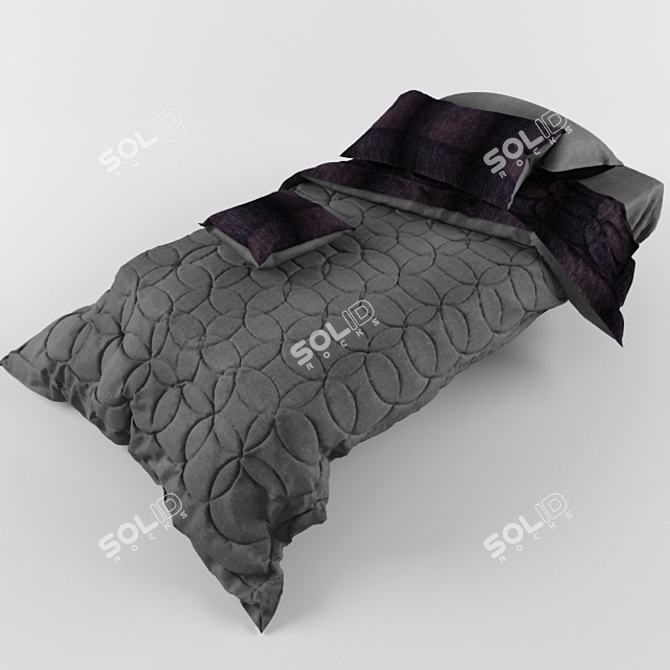 Cozy Dreams Bed 3D model image 2