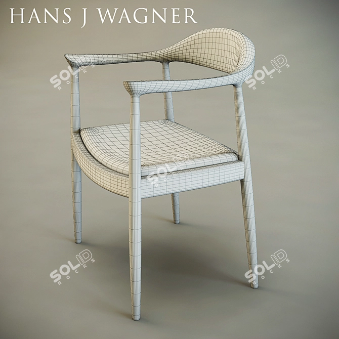 Kennedy: Sleek Designer Chair 3D model image 2