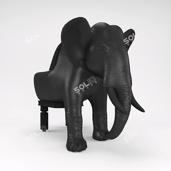 Maximo Riera's Elefant: Majestic Animal-Inspired Chair 3D model image 2