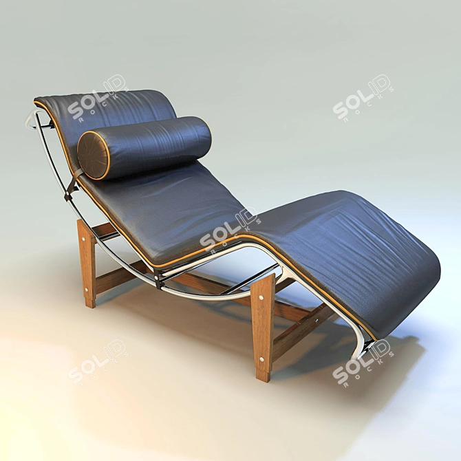 Le Corbusier Chaise Longue 3D model image 2