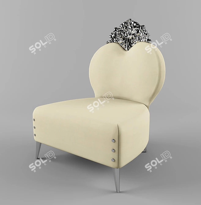Elegant Lounge Chair: Kreslo Creazioni 3D model image 1