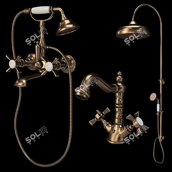 Elegant Caprigo Bristol Mixers 3D model image 2