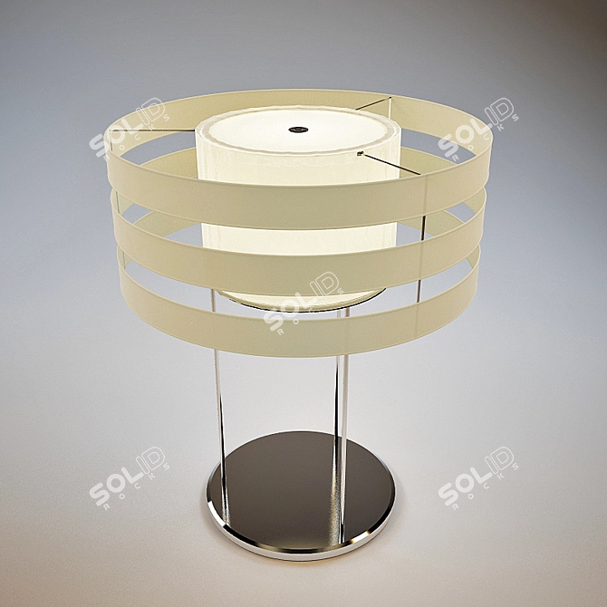 Photo-Inspired Floor Lamp 3D model image 1