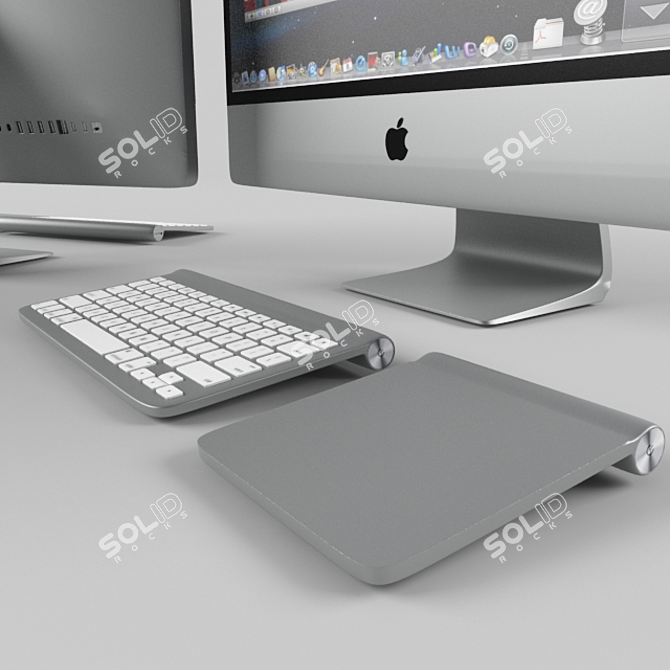 High-performance All-in-One iMac 3D model image 2