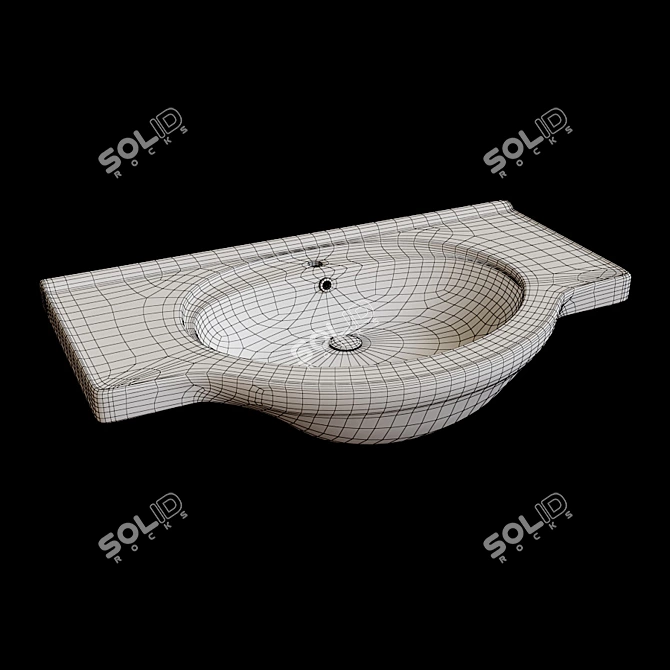 Ece Banyo Aruva 80 Washbasin 3D model image 2