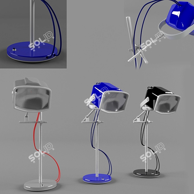 Sleek Design Office Lamp 3D model image 1