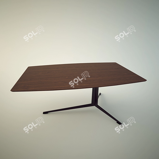 Modern Glass Coffee Table 3D model image 1