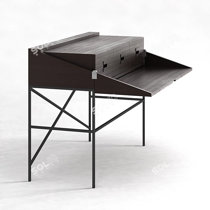 Elegant ELIOS Maxalto Desk 3D model image 1