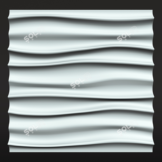 Surf 3D Panel: Perfect Wall Decor 3D model image 1