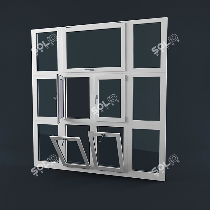 Furniture-Ready Window 3D model image 1