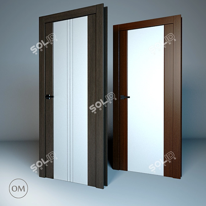 Salerno Series: Alexandria Doors 3D model image 1