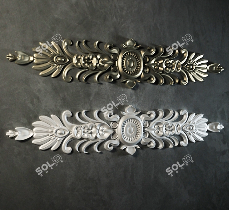 Elegant Ornamental Decor 3D model image 1