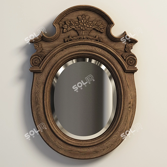 Chic Reflection: Chloe Mirror 3D model image 1