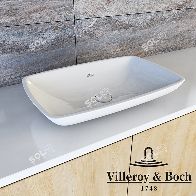 V&B Loop & Friends Countertop Sink 3D model image 1