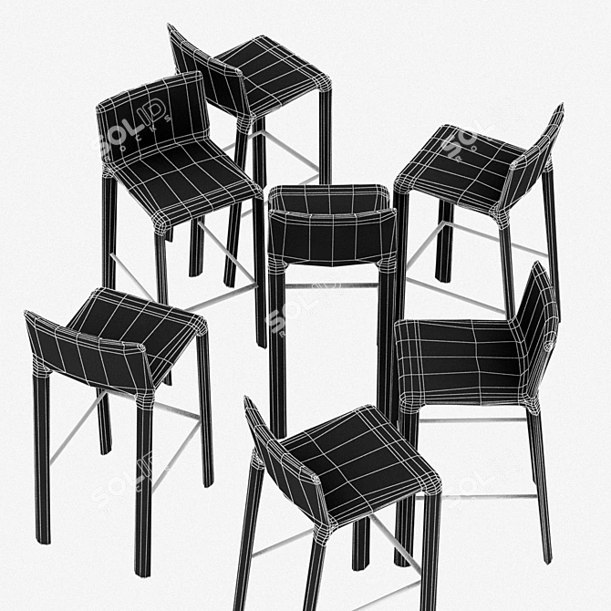 Modern Joko Chair: Sleek. Stylish. Sophisticated. 3D model image 3