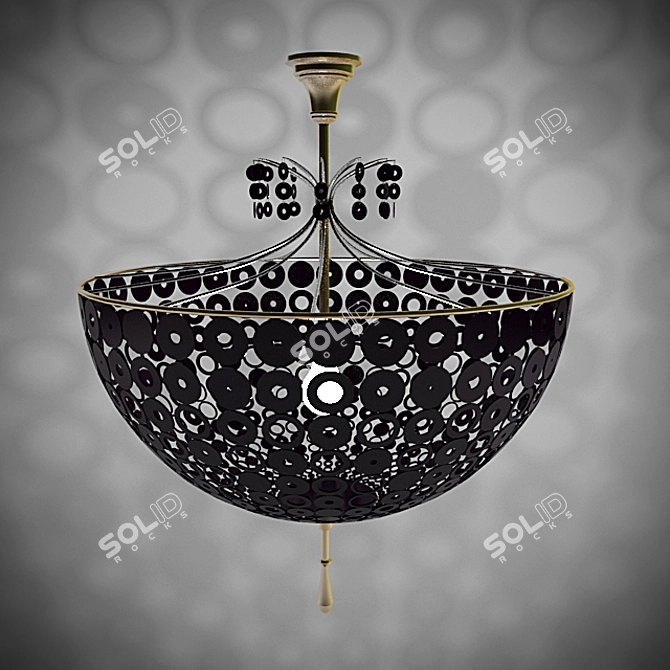 Modern LED Ceiling Light 3D model image 1